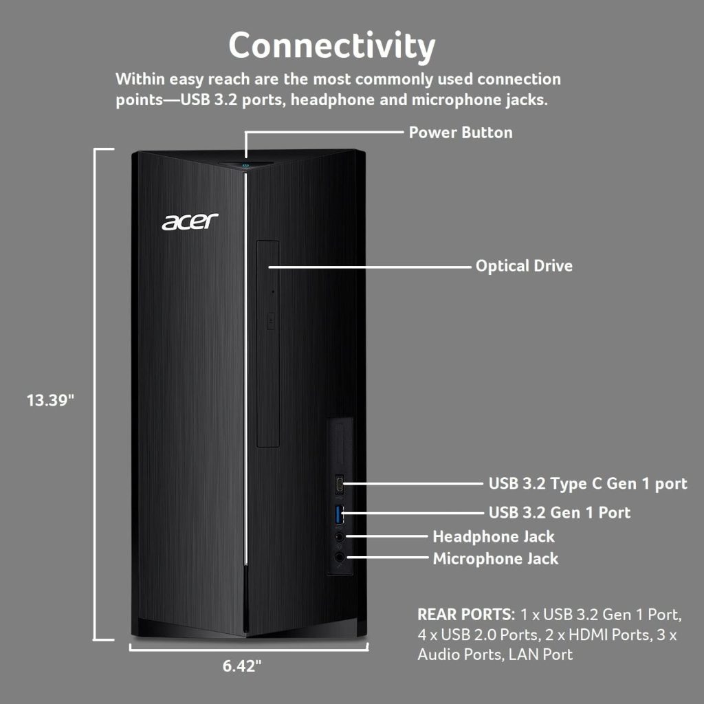 Acer Aspire TC-1760-UA92 ports