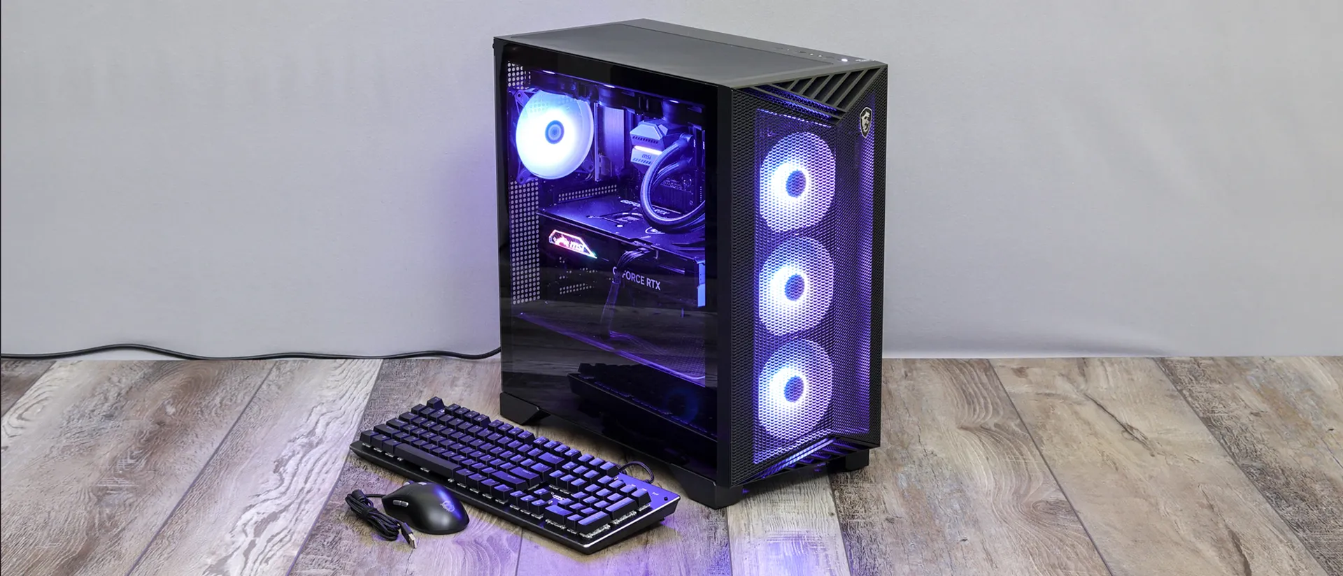 MSI Aegis R2 AI C2NVR9-1452US desktop on a table