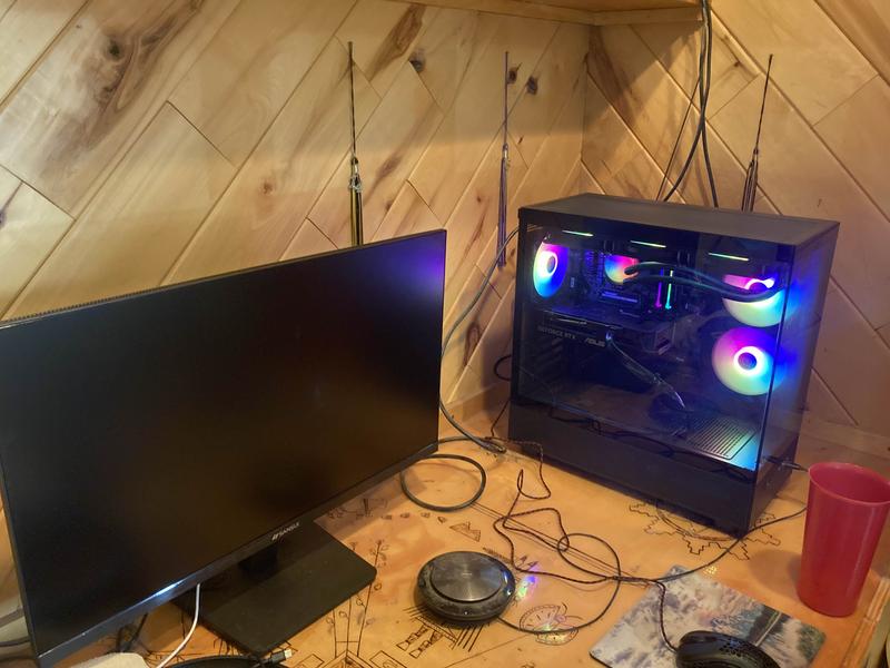 Skytech Gaming Azure 3 on a desk