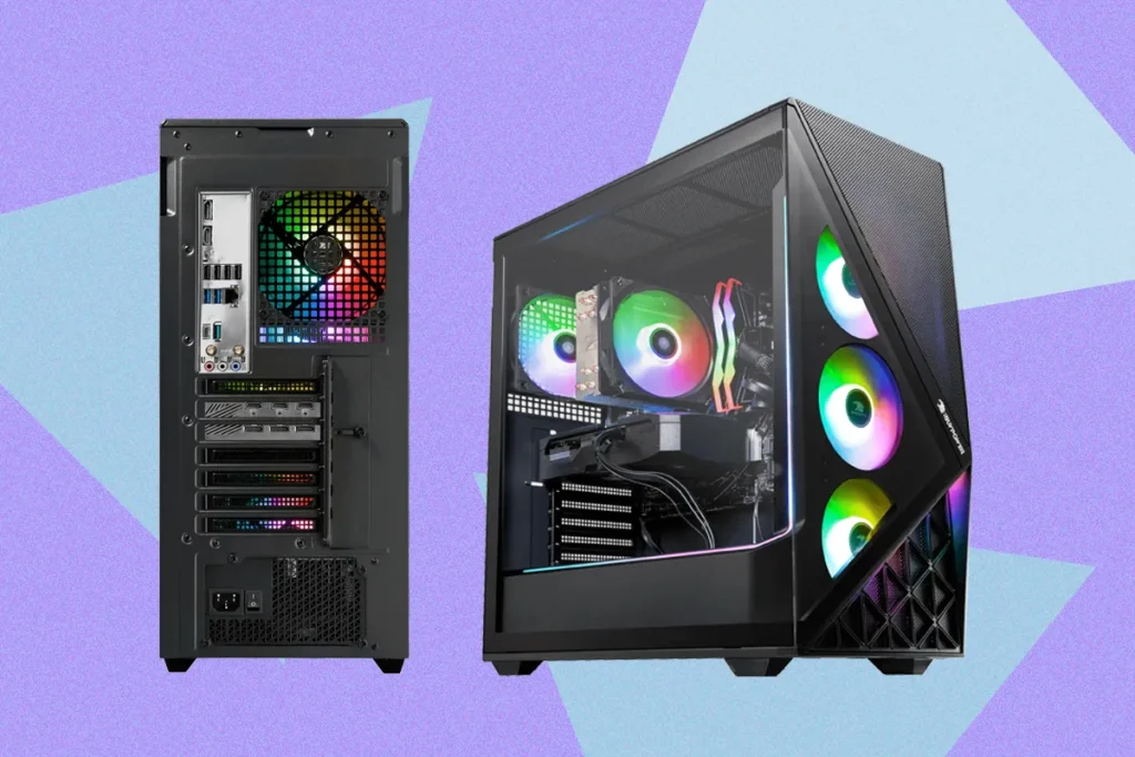 iBUYPOWER Slate MESH SMI7N5701 front and back side